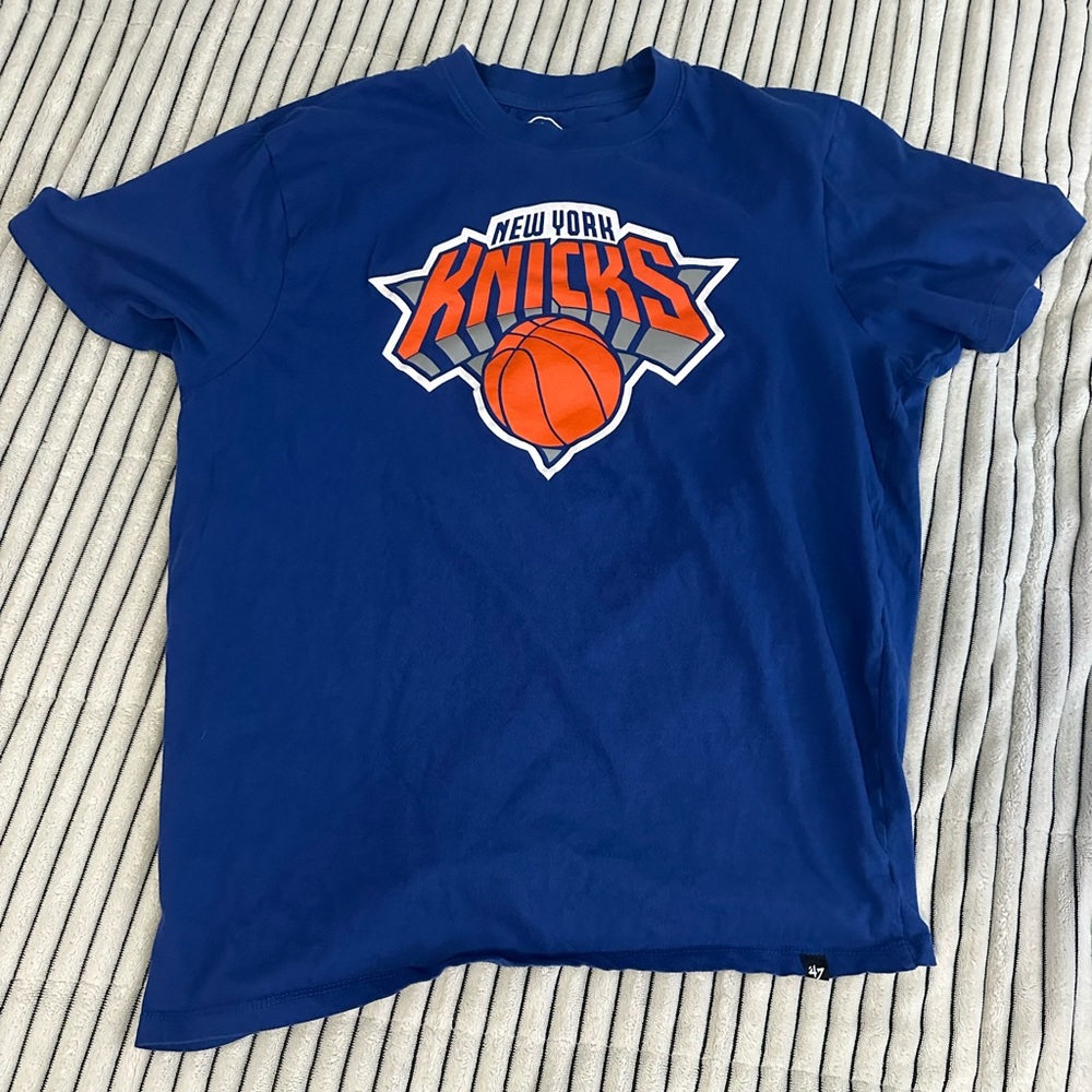 47 Brand Blue New York Knicks Tee
